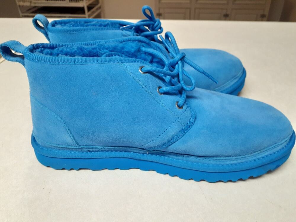NEW UGG Mens Neumel Chukka Ankle Boot - 3236 - Royal Blue Suede - 12 US